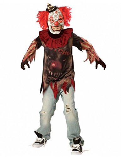 Acheter Déguisement enfant Clown Tueur Psychopathe Halloween - Taille 10-12 ans chez AMAZON.FR