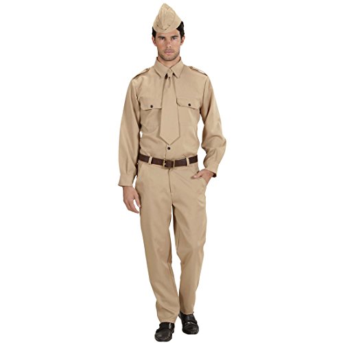 Acheter Déguisement de soldat uniforme militaire L 54 Costume de combattant guerre mondiale uniforme militaire guerre vêtement de soldat armée costume homme déguisement carnaval hommes chez AMAZON.FR