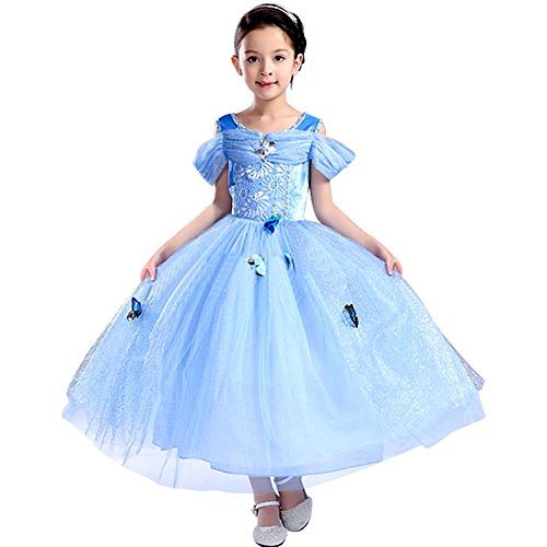 Acheter Tacobear Girls Princess Cendrillon Robe Costume Halloween Party Déguisement Papillon Fille Costume (7~8T) chez AMAZON.FR