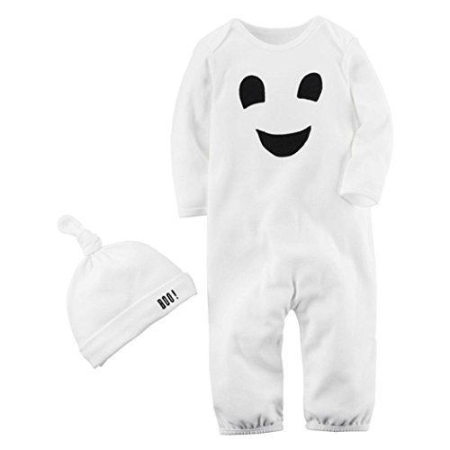 Acheter Ghost Deguisement Enfant Halloween Garcon Bande Dessinée Combi-Short Imprimé + Chapeau Ensemble Outfit, QinMM Jumpsuit Combinaisons Costume de Sorcier Vêtements Tenues Cosplay Bambin Gamins chez AMAZON.FR