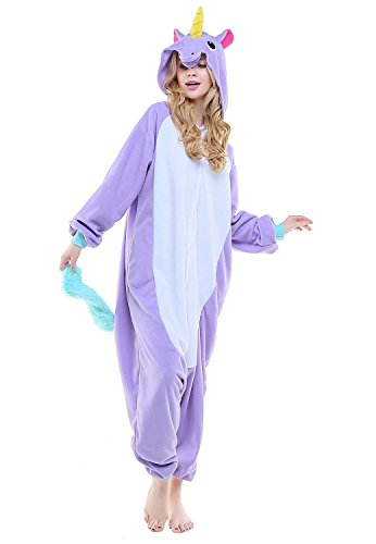 Acheter Pyjamas Neuf Violet Licorne Femmes Adulte Unisexe Anime Kigurumi Onesies Deguisement Animaux Siamois Romper Pajamas Vêtements chez AMAZON.FR