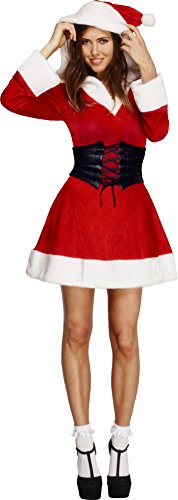 Acheter Smiffys 36988M Déguisement Femme Mère Noël Fever, Rouge, Taille M chez AMAZON.FR