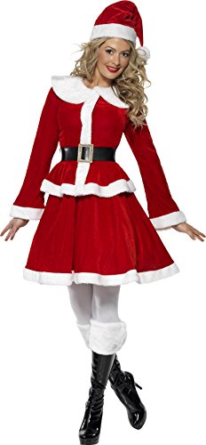 Acheter Smiffys 36989M Déguisement Femme Mère Noël, Rouge, Taille M chez AMAZON.FR