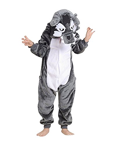 Acheter ABYED Adulte Unisexe Anime Animal Costume Cosplay Combinaison Pyjama Outfit Nuit Vêtements Onesie Fleece Halloween Costume Soirée de Déguisement,Loup Chidren Taille 105 -pour Hauteur: 116-125cm chez AMAZON.FR