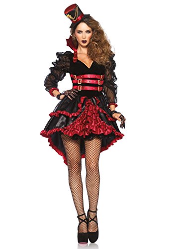 Acheter Leg Avenue Costume Vamp Victorienne pour Femme Noir/Rouge Taille M chez AMAZON.FR