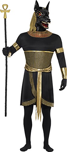 Acheter Smiffys 40096L Déguisement Homme Anubis Le Chacal, Noir/Doré, Taille L chez AMAZON.FR