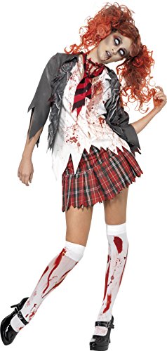 Acheter Smiffys 32929XS Déguisement Femme Lycéenne Zombie du Lycée de L'Horreur, Gris, Taille XS chez AMAZON.FR