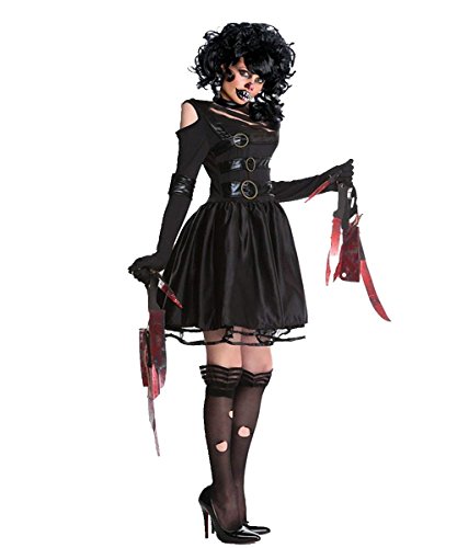 Acheter RIBIKA Miss Edward Scissorhand Costume Femme Déguisement Vampire Cosplay chez AMAZON.FR