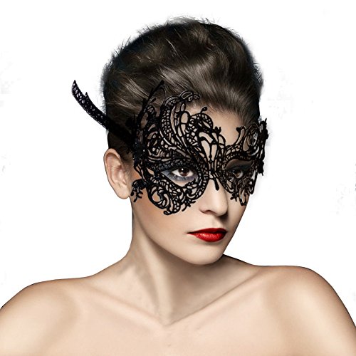 Acheter Masque Loup Venitien en Dentelle Deguisement pour la Soiree Masque de Bal Mascarade Halloween Partie Vampire Balle chez AMAZON.FR