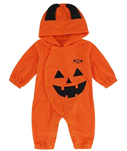 Acheter Mombebe Déguisement Bébé Garçons Halloween Costume Citrouille Barboteuse Tenue (Citrouille, 12-18 Mois) chez AMAZON.FR