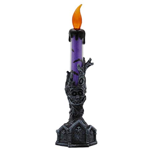 Acheter GongzhuMM Décoration Halloween Accessoire 1Pcs Lumière de Bougie Halloween avec LED Bougies Chauffe-Plat pour La Décoration de L'Halloween 6.5x21.5cm chez AMAZON.FR