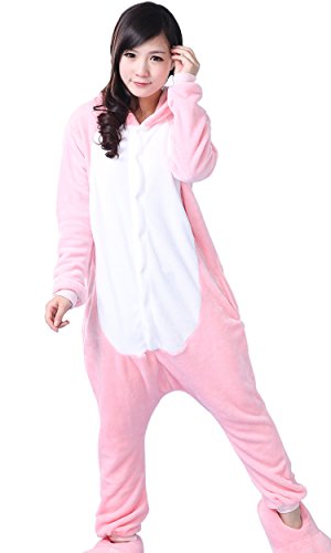 Acheter Unisexe Onesie Deguisements Hoodies costumes pyjamas Cochon rose avec Hoodie,XL chez AMAZON.FR