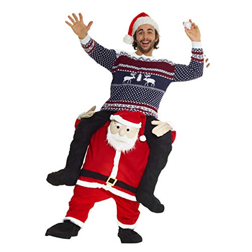 Ferroutage Père Noël Costume pour Adultes Siéger sur Le Dos Marrant