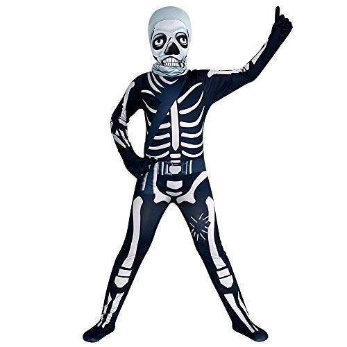 Acheter Casibecks Skull Trooper Costume Enfants Combinaison avec Chapeau Garçons Costume Squelette Enfant Jeu Cosplay Pyjama Set Party Dress Up 2 PCs pour 5-13 Ans (120cm) chez AMAZON.FR