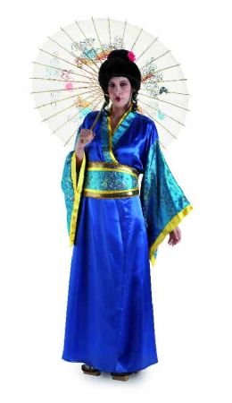 Acheter Déguisement de Geisha Bleue pour femmes chez AMAZON.FR