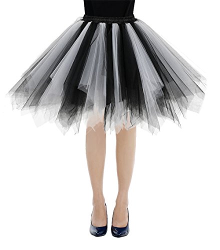 Acheter Bbonlinedress Ballet Tutu en Tulle Jupe Courte Style années 50 Black-White XL chez AMAZON.FR