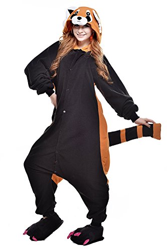 Acheter ABYED Enfants/Adulte Unisexe Animal Costume Cosplay Combinaison Licorne Pyjama Nuit Vêtements Soirée de Déguisement , Raton Noir, L(164-174CM) chez AMAZON.FR