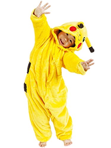 Acheter Taille 6-7 ans - Pyjama ou déguisement - Déguisement - Carnaval - Halloween - Pikachu - Pokémon - Jaune - Unisexe - Enfants chez AMAZON.FR