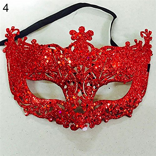 Acheter YUnnuopromi Merry Christmas. Mode Cosplay Masque pour Les Yeux Carnaval Fancy Mardi Mascarade fête Red chez AMAZON.FR