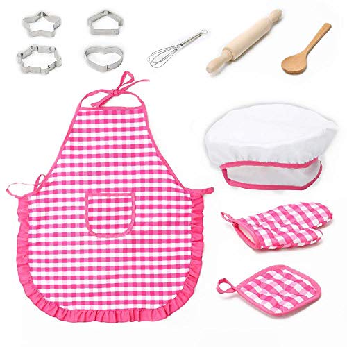 Acheter Womdee Ensemble de déguisement de Chef pour Enfants, Chapeau et Tablier de Cuisine, Jouets, Accessoires de Cuisine, déguisement, Peinture, Dessin, Tablier pour Enfants de 3 Ans chez AMAZON.FR