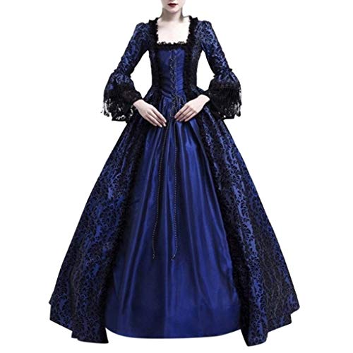 Acheter POachers Robe de soirée de Cocktai-Robe Médiévale Dentelle Déguisement Femme Renaissance Costume Robes Longues chez AMAZON.FR