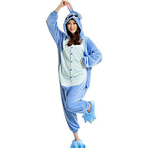 Acheter PADGENE Pyjama Animaux Cosplay Halloween Déguisement Adulte Femme Homme Unisexe, Bleu, X-Large chez AMAZON.FR