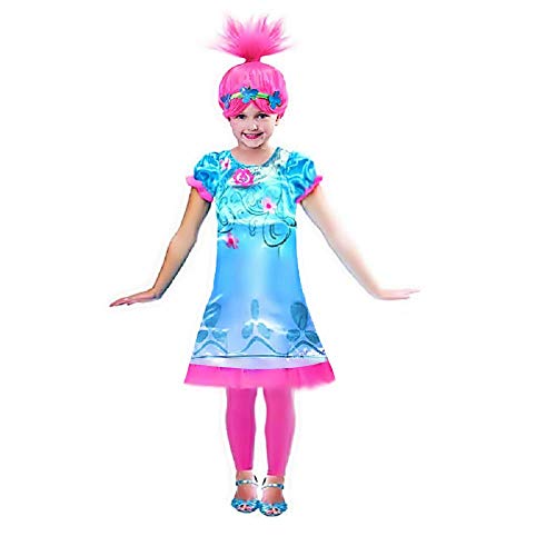 Acheter Lovelegis Taille 130 - 5-6 Ans - Costume et Perruque - Trolls de Coquelicot - Petite Fille - Déguisement - Carnaval - Halloween - Cosplay - Idée Cadeau - Poppy chez AMAZON.FR