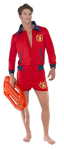 Acheter Smiffys Licenciado oficialmente Costume de maître-nageur Baywatch Rouge, avec haut et short chez AMAZON.FR