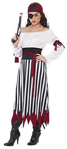 Acheter Smiffys Costume piratine, robe avec bracelets, ceinture et bandeau chez AMAZON.FR