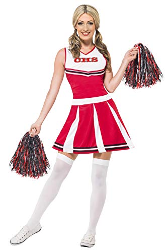 Acheter Smiffys Costume pom pom girl, Rouge, avec robe et pompons chez AMAZON.FR