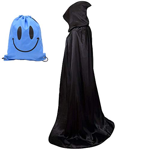 Acheter Myir Cape à Capuche Adulte Unisexe Cosplay Costume Halloween Party Déguisement Wicca Vampire Cape Longue (Noir, XL) chez AMAZON.FR