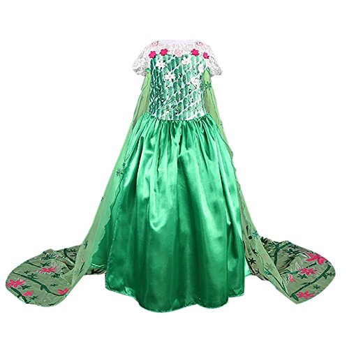 Acheter Frbelle® Cosplay Deguisement Princesse Fille Robe Costume Manches Court - Costume Carnaval Anniversaire Halloween pour Bébé Enfant 2 3 4 5 6 7 8 ans chez AMAZON.FR