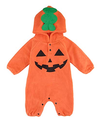 Acheter MOMBEBE COSLAND Déguisement Citrouille Bébé Garçons Barboteuse Halloween Costume (18-24 Mois, Geuille) chez AMAZON.FR