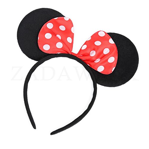 Acheter ZADAWERK® Serre-tête - Mini Mouse - rouge - type02 - oreilles - nœud - enfant chez AMAZON.FR