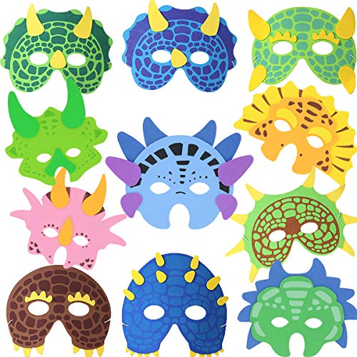 Acheter BESTZY Masques Dinosaure, 11 Pièces Masques Enfants Fête Anniversaire Drôle pour le Cadeau de Décoration Rôle Dinosaure de Fête D'anniversaire chez AMAZON.FR