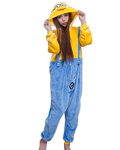 Acheter Keral Pajamas Onesie Cospaly Fleece Costume Deguisement Adulte Unisexe Yellowman L chez AMAZON.FR