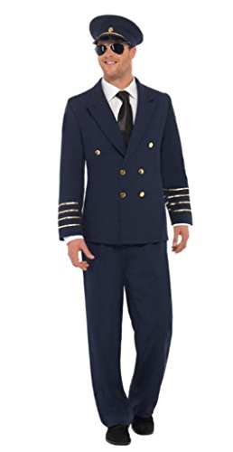 Acheter Smiffys - Costume Pilote Noir Taille L chez AMAZON.FR