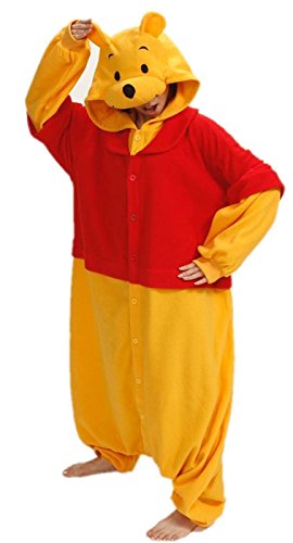 Acheter Pour Homme Femme Adulte Unisexe Winnie l'ourson Anime Animaux Halloween Noël Christmas Carnaval Cospaly Kigurumi Onesie Deguisement Pyjamas Pajamas Costume vêtements Siamois Romper de performance Outfit chez AMAZON.FR