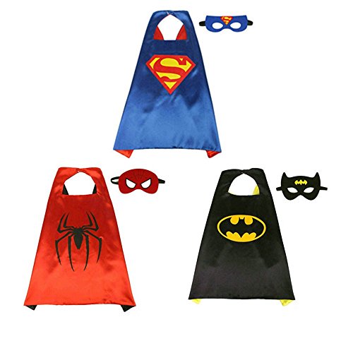 Acheter Costumes de Super Héros,Masque de Cape Super Heroes Enfants Déguisements Manteaux Garçons et Filles Jouets de Super-héros pour les Costumes D'anniversaire et les Enfants Partie chez AMAZON.FR