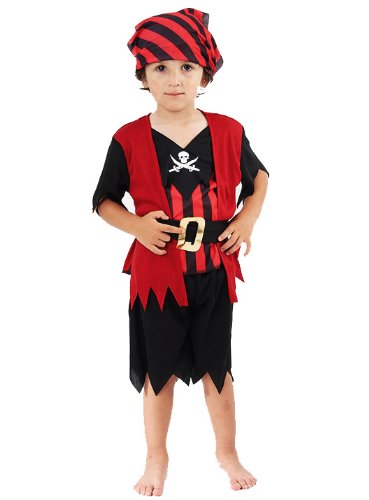 Acheter Costume de Pirate pour déguisement Halloween Pirate Mate 2-3 ans chez AMAZON.FR