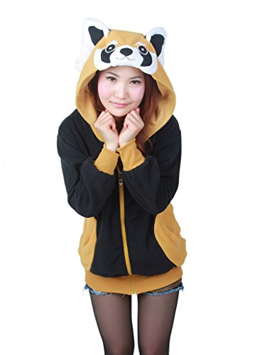 Acheter Aivtalk - Cosplay Sweat à Capuche Polaire Adulte Unisexe Déguisement Halloween Noël Carnaval Blousons Costume Kigurumi Hiver Raton laveur Taille XL chez AMAZON.FR