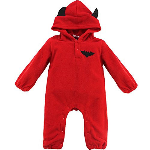 Acheter iEFiEL Déguisement Halloween Combinaison à capuche Bébé Unisexe 3-18 Mois Rouge 3-6 mois chez AMAZON.FR