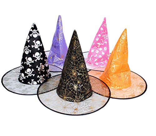 Acheter Incendemme Lot de 2 Chapeaux Sorciere Soiree Deguisement Enfant / Adulte Halloween Toussaint chez AMAZON.FR