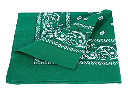 Acheter bandana, en cotton, paisley , vert 100% Cotton 59 chez AMAZON.FR