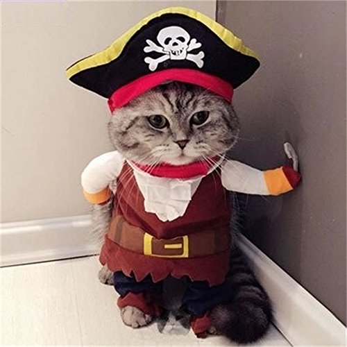 Acheter Vedem Chien Chat Pet Pirate Déguisements Costume Jumpsuit Vêtements (L) chez AMAZON.FR