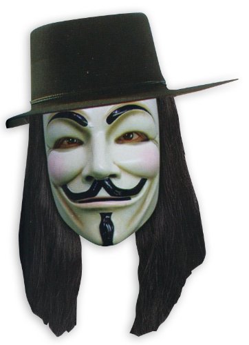 Acheter V for Vendetta Set Maske,Hut und Perücke aus Kuns chez AMAZON.FR