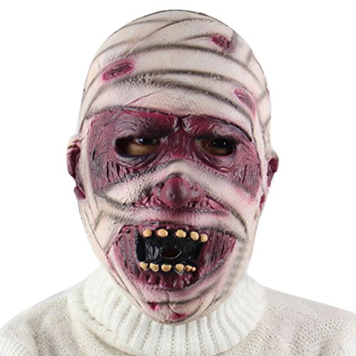 Acheter Masque Horreur en Latex de Halloween pour Adulte Masque Realiste Déguisement Cosplay Terroriste Carnaval Mascarade Momie chez AMAZON.FR