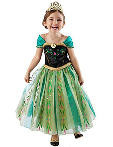 Acheter NICE SPORT Robes Enfant Princesse Anna La Reine des Neiges Cosplay Costume Déguisement Cadeau Anniversaire/Noël/Carnaval/Halloween chez AMAZON.FR