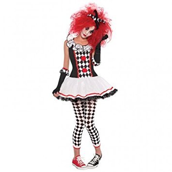 Acheter Déguisement adulte Femme Arlequin Halloween - Taille Small (8-10 UK) chez AMAZON.FR