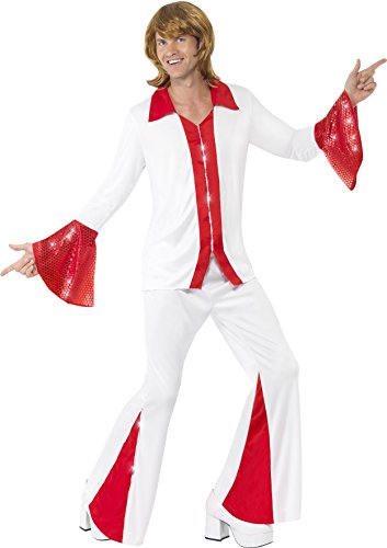 Acheter Smiffys Déguisement Homme Disco Années 70, Chemise et Pantalon, 70 Disco, Serious Fun, Taille L, 33496 chez AMAZON.FR